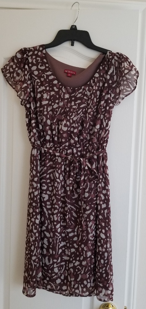 Flutter sleeves tie dress